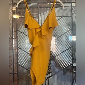 Lightly used yellow bathing suit